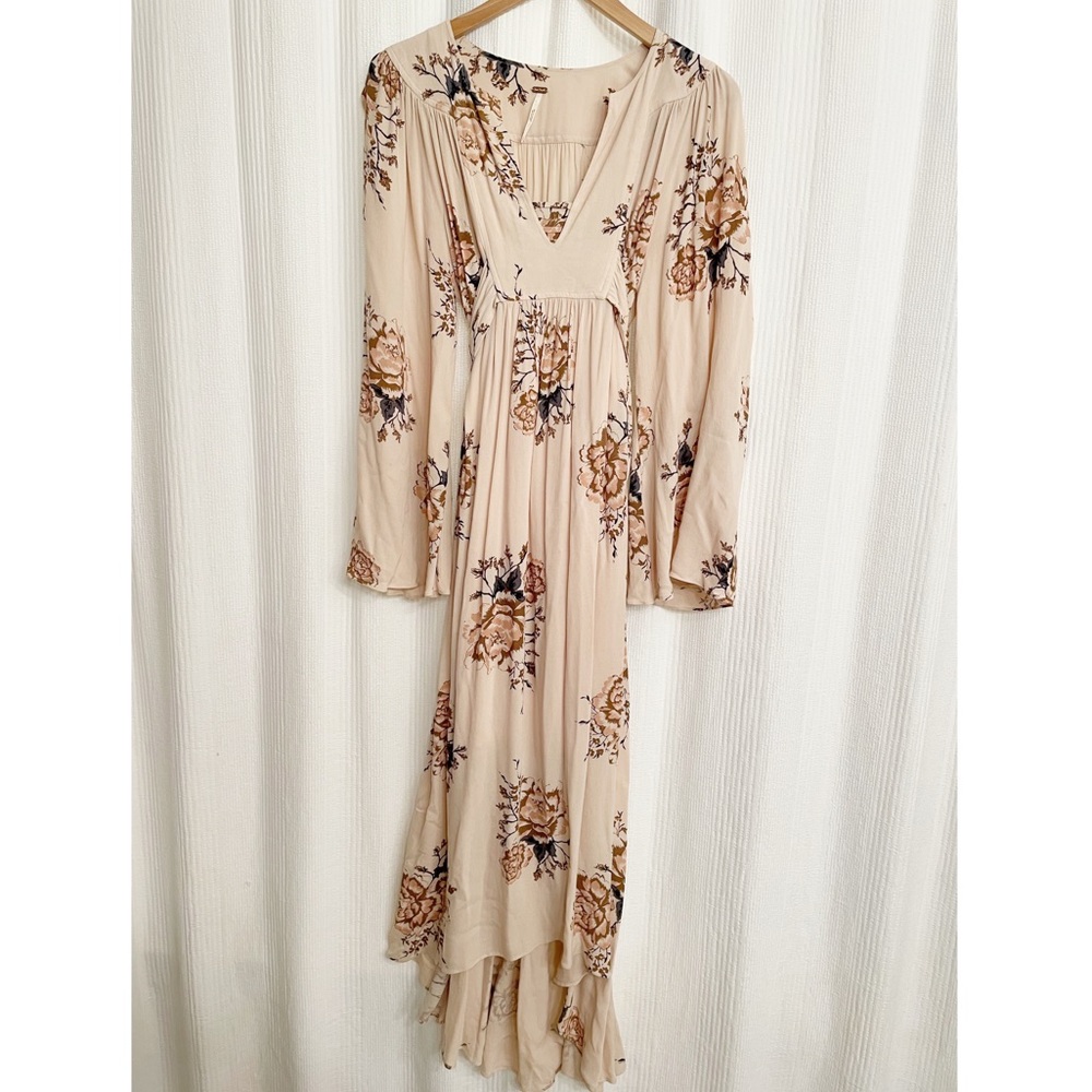 ✖️SOLD✖️Free People Blush Floral Maxi Dress Small - Picture 3 of 7